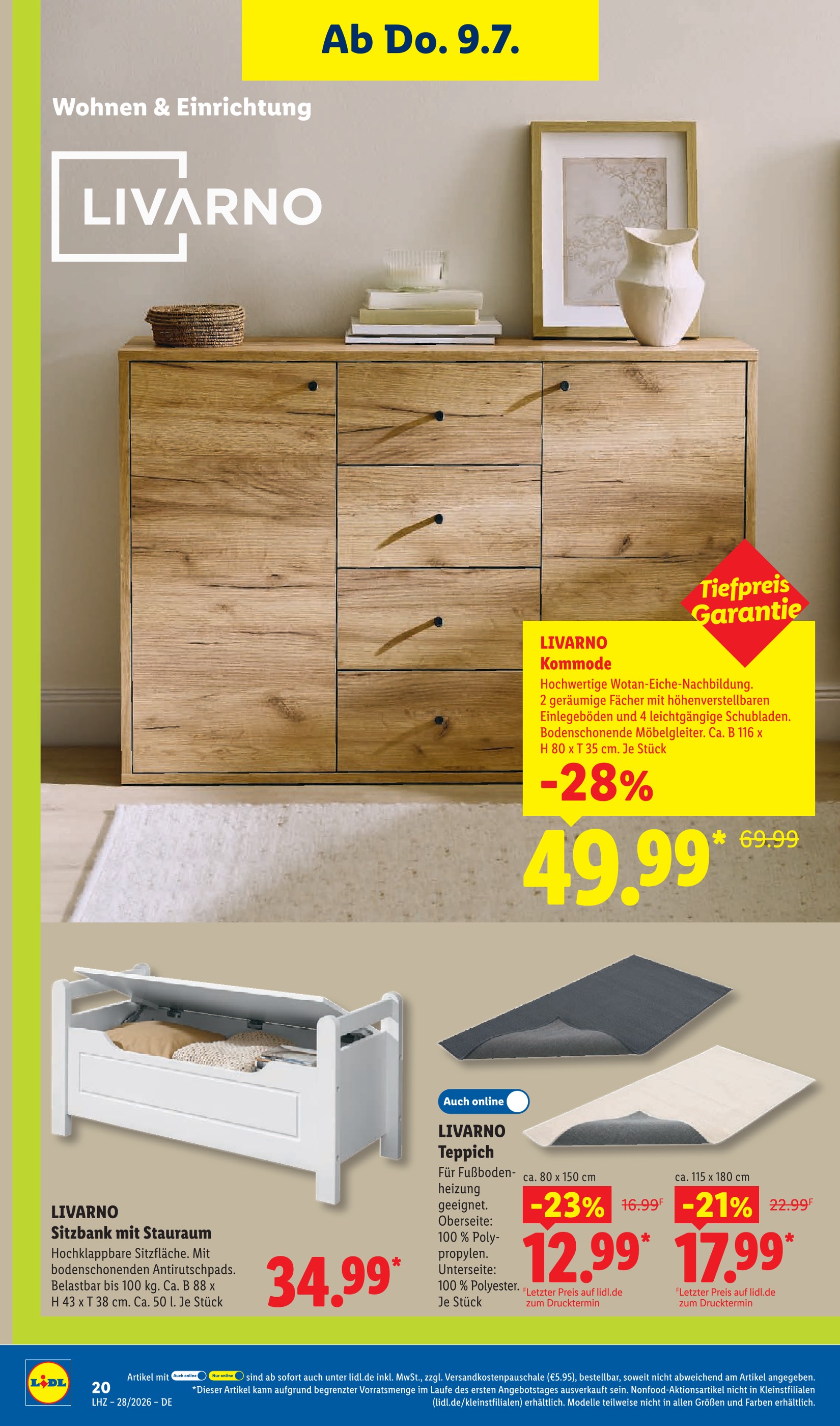 Teppich Angebot im aktuellen Lidl Prospekt auf Seite 38